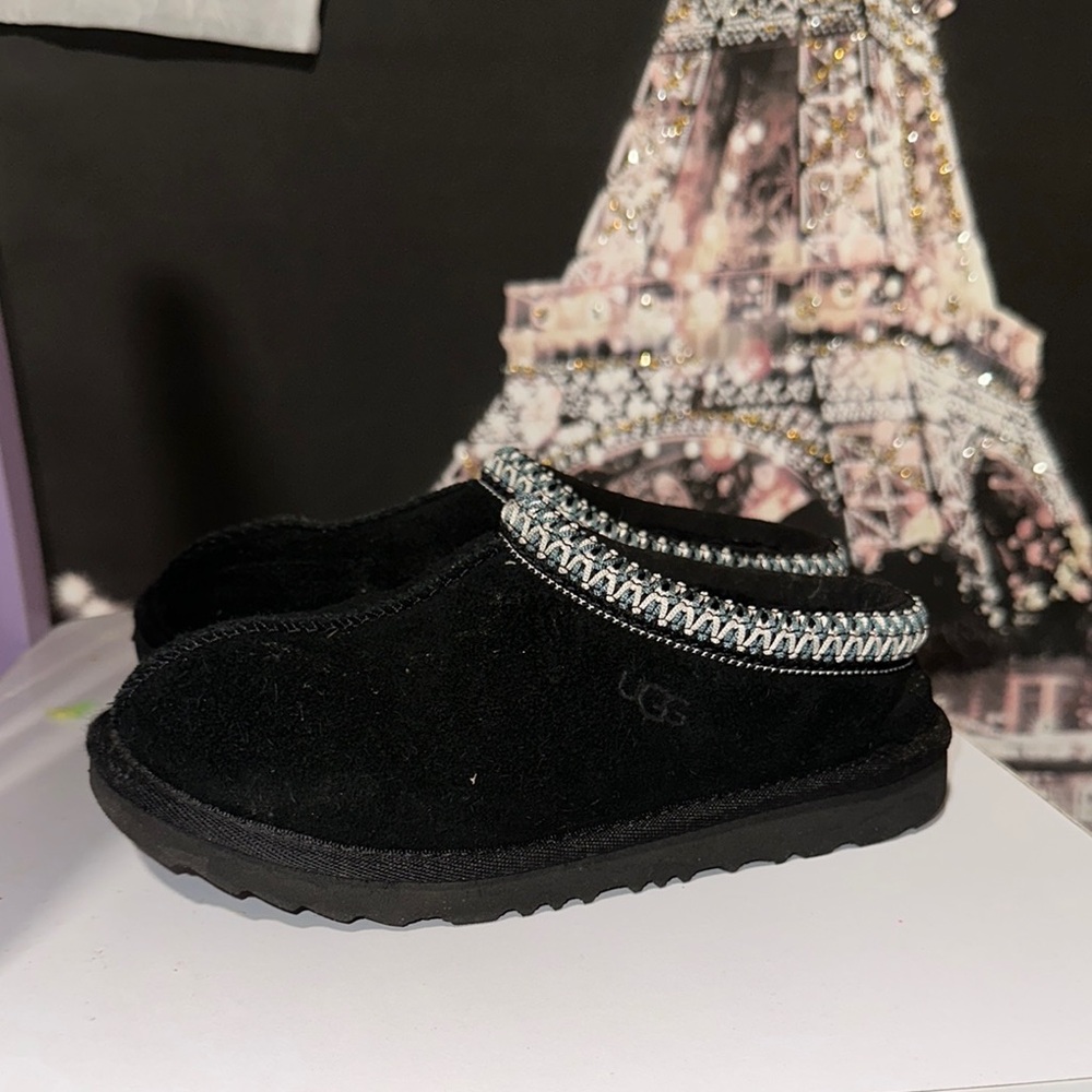 UGG Black Suede Slippers